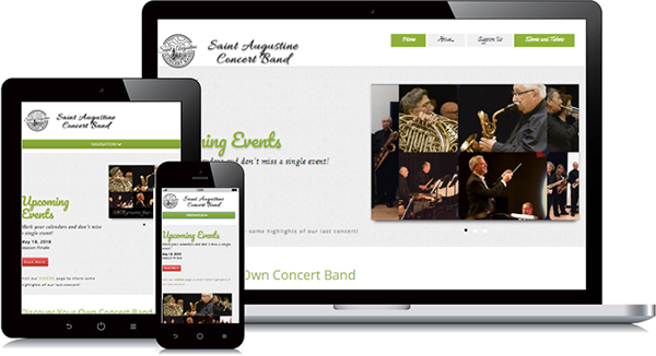 Cathy Marshall Websites designed this site for The St. Augustine Community Band